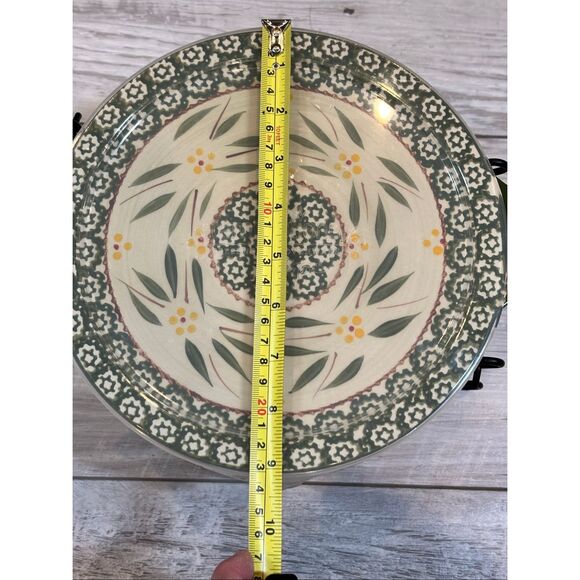 Temp-tations by Tara Old World Green Handled Round Baker w/ Plastic Lid & Stand - Picture 2 of 13